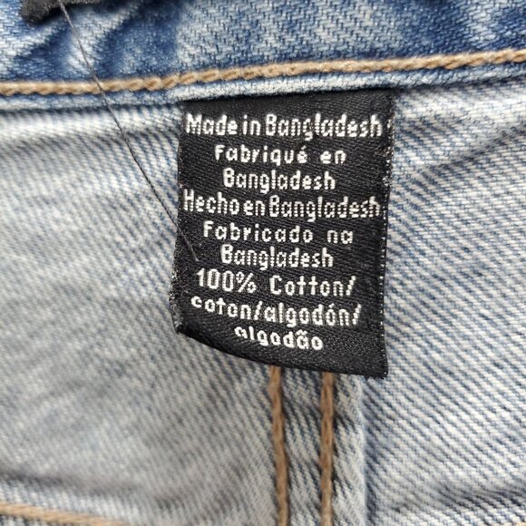 Calvin Klein Jeans Wide Straight Leg Vintage Girl's Light Wash Denim‎ Size 16 - Picture 5 of 10